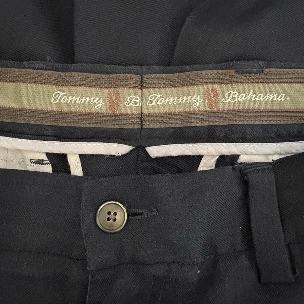 Tommy Bahama Mens Navy Silk Trousers Size 33‎